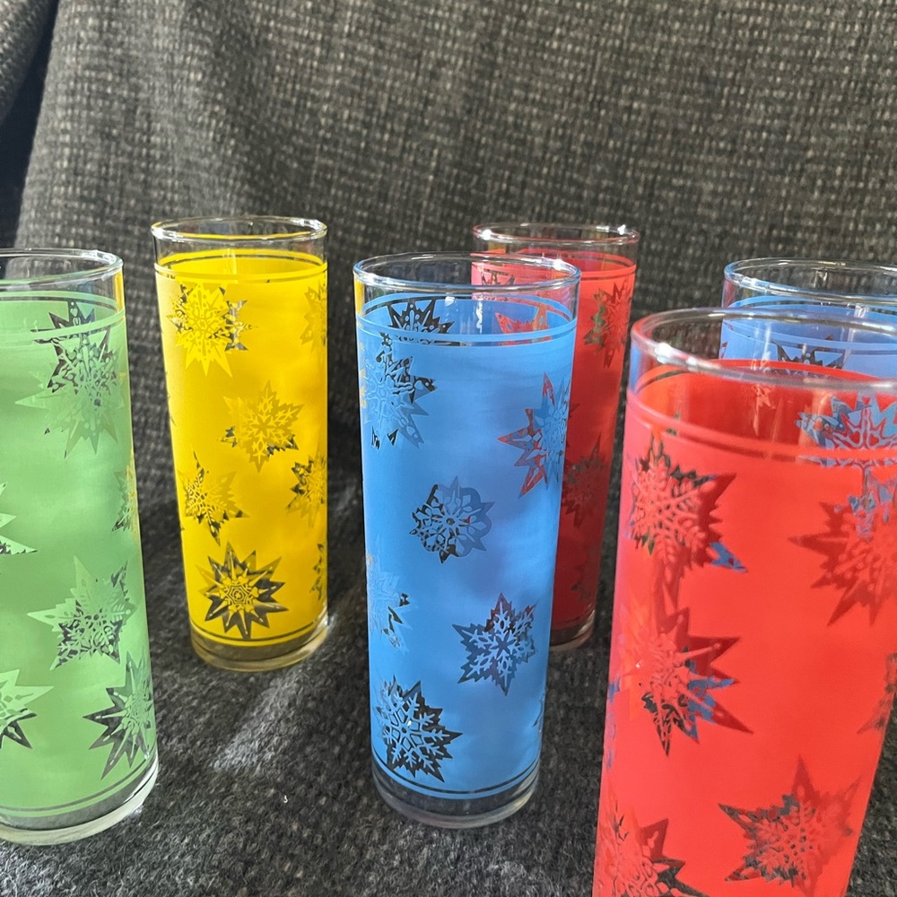 Vintage ice tea glasses